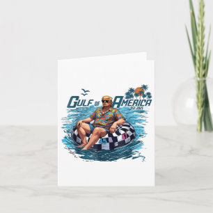 Funny Trump Gulf Of Us America Est 2025  Card