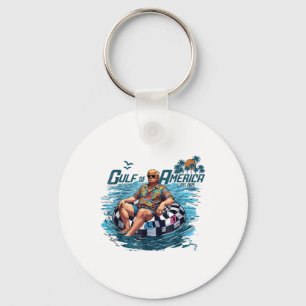 Funny Trump Gulf Of Us America Est 2025 Key Ring