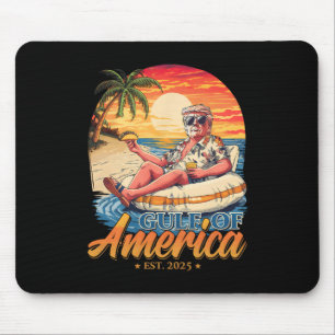 Funny Trump Gulf Of Us America Est 2025 Mouse Mat