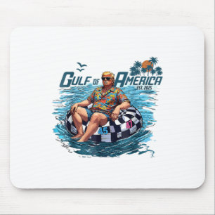 Funny Trump Gulf Of Us America Est 2025 Mouse Mat