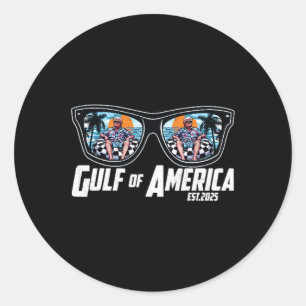 Funny Trump Gulf Of Us America Est 2025 Trump Classic Round Sticker