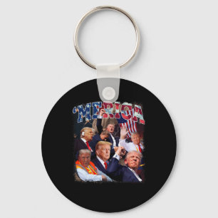 Funny Trump Gulf Of Us merica Trump 4th July Gifts Key Ring