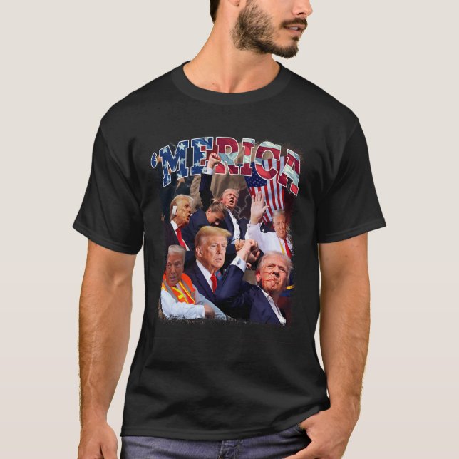 Funny Trump Gulf Of Us merica Trump 4th July Gifts T-Shirt (Front)