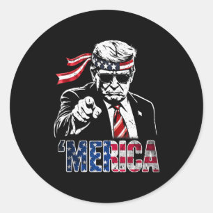 Funny Trump Gulf Of Us merica Trump Apparel 1  Classic Round Sticker