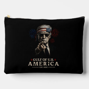 Funny Trump Gulf Of USA America 2025 4th Of July Accessory Pouch