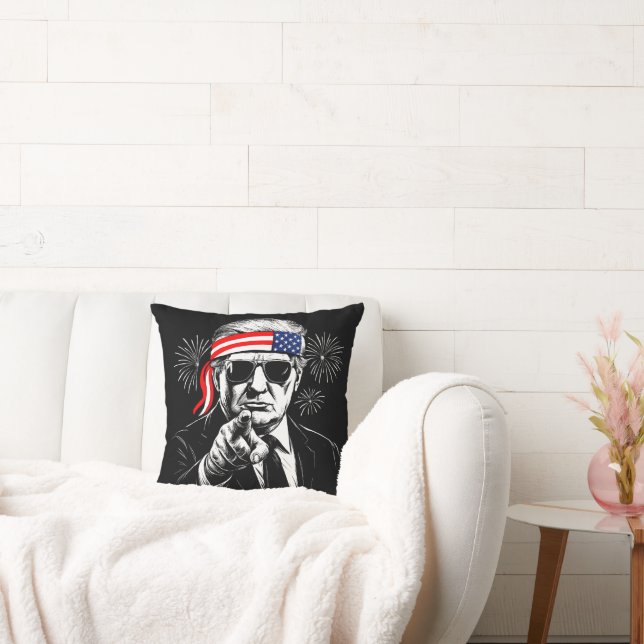 Funny Trump Gulf Of USA America 2025 4th Of July Cushion (Couch)
