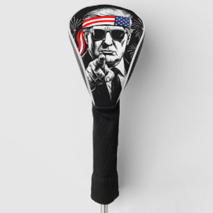Funny Trump Gulf Of USA America 2025 4th Of July Golf Head Cover