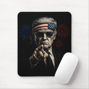 Funny Trump Gulf Of USA America 2025 4th Of July Mouse Mat