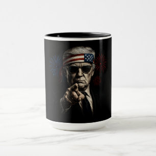 Funny Trump Gulf Of USA America 2025 4th Of July Mug