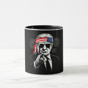 Funny Trump Gulf Of USA America 2025 4th Of July Mug