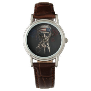 Funny Trump Gulf Of USA America 2025 4th Of July Watch
