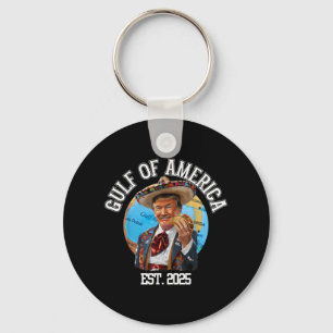 Funny Trump Gulf Of Usa America Est 2025 Key Ring