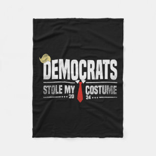 Funny Trump Halloween Costume Democrats Stole My C Fleece Blanket