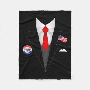 Funny Trump Halloween Costumes President Trump Fleece Blanket