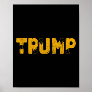 Funny Trump Halloween Spooky Trump Costume Men Wom Poster