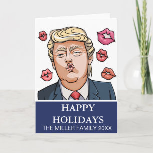 Funny Trump Happy Holidays Holiday Card