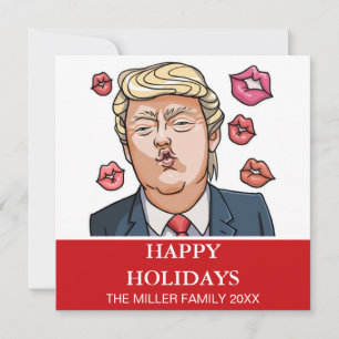 Funny Trump Happy Holidays Holiday Card