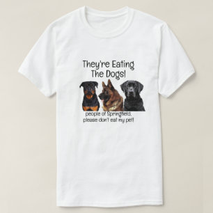 Funny Trump Harris Debate Eating Dogs Springfield T-Shirt