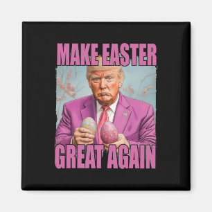 Funny Trump Hold Eggs Make Easter Great Again  Magnet