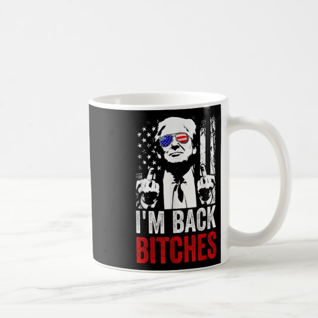 Funny Trump Im Back Es Take Ameircan Great Again  Coffee Mug (Right)