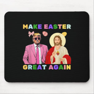 Funny Trump Jesus Christ Make Easter Great Again E Mouse Mat