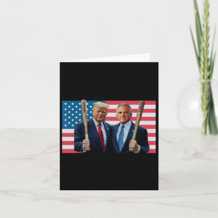 Funny Trump Kennedy Mega Maha Baseball Bat Usa Fla Card