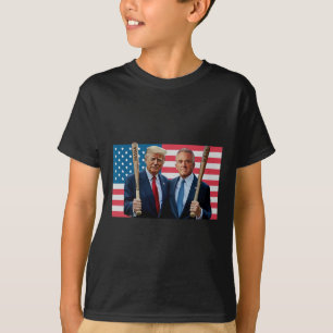 Funny Trump Kennedy Mega Maha Baseball Bat Usa Fla T-Shirt
