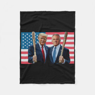 Funny Trump Kennedy Mega Maha Sell T Usa Flag  Fleece Blanket