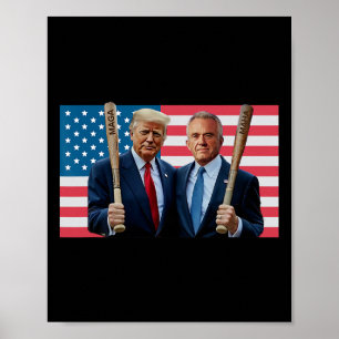 Funny Trump Kennedy Mega Maha Sell T Usa Flag Poster
