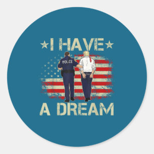 Funny Trump Lice Saying Humor Quote Classic Round Sticker