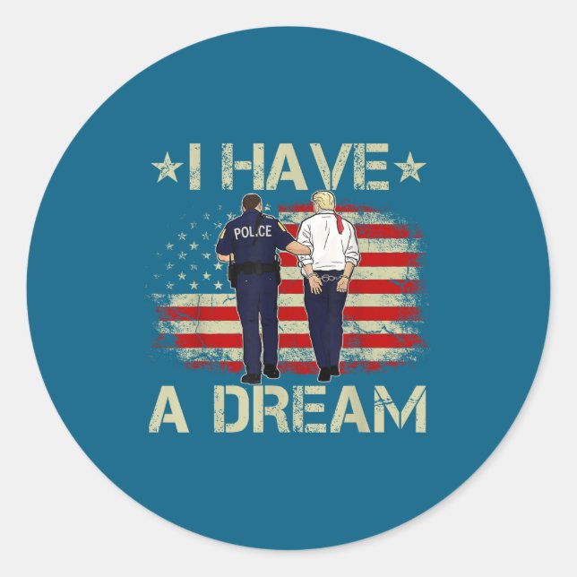 Funny Trump Lice Saying Humor Quote  Classic Round Sticker (Front)