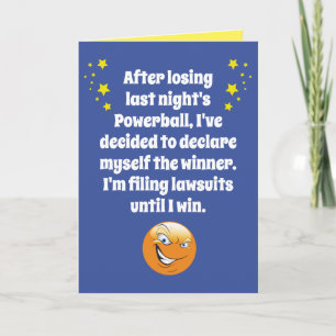 Funny Trump Losing But Declared Winner Birthday Card
