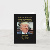 Funny Trump love Card. love card, romantic card