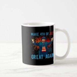 Funny Trump Make 4th Of July Great Again Firework Coffee Mug