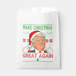 Funny Trump Make Christmas Great Again Ugly Sweate Favour Bags