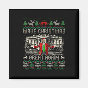 Funny Trump Make Christmas Great Again Ugly Sweate Magnet
