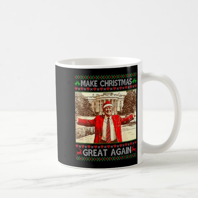 Funny Trump Make Christmas Great Again Xmas Family Coffee Mug (Right)
