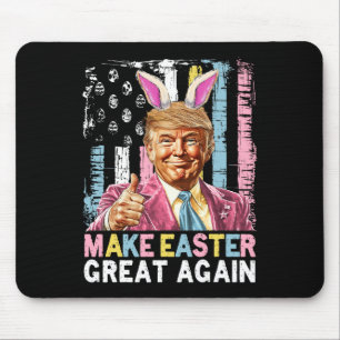 Funny Trump Make Easter Great Again Bunny Hunt Egg Mouse Mat