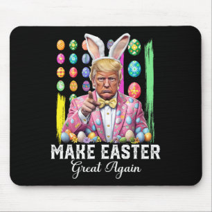Funny Trump Make Easter Great Again Bunny Hunt Egg Mouse Mat