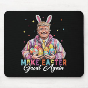 Funny Trump Make Easter Great Again Bunny Hunt Egg Mouse Mat