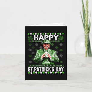 Funny Trump Make St Patricks Day Great Again 2025 Card