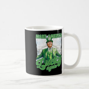 Funny Trump Make St Patrick's Day Great Again Iris Coffee Mug