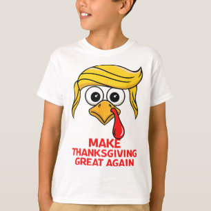 Funny Trump Make Thanksgiving Great Again Turkey D T-Shirt
