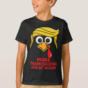 Funny Trump Make Thanksgiving Great Again Turkey D T-Shirt