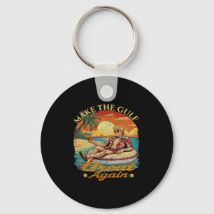 Funny Trump  Make The Gulf Great  Trump Merchandis Key Ring