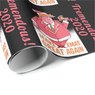 Funny Trump Make Xmas Great Again 2020 Custom Wrapping Paper