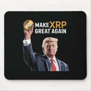 Funny Trump Make Xrp Great Again Xrp Crypto Mouse Mat