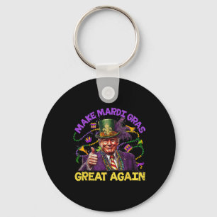 Funny Trump Mardi Gras Make Mardi Gras Great Again Key Ring