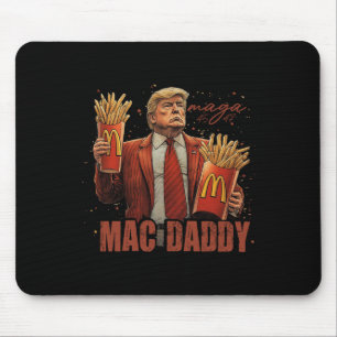 Funny Trump Mcdon 2024 Fast Food Mac Daddy Hamburg Mouse Mat