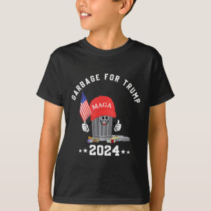 Funny Trump Mega Garbage Can Cartoon Character Ame T-Shirt